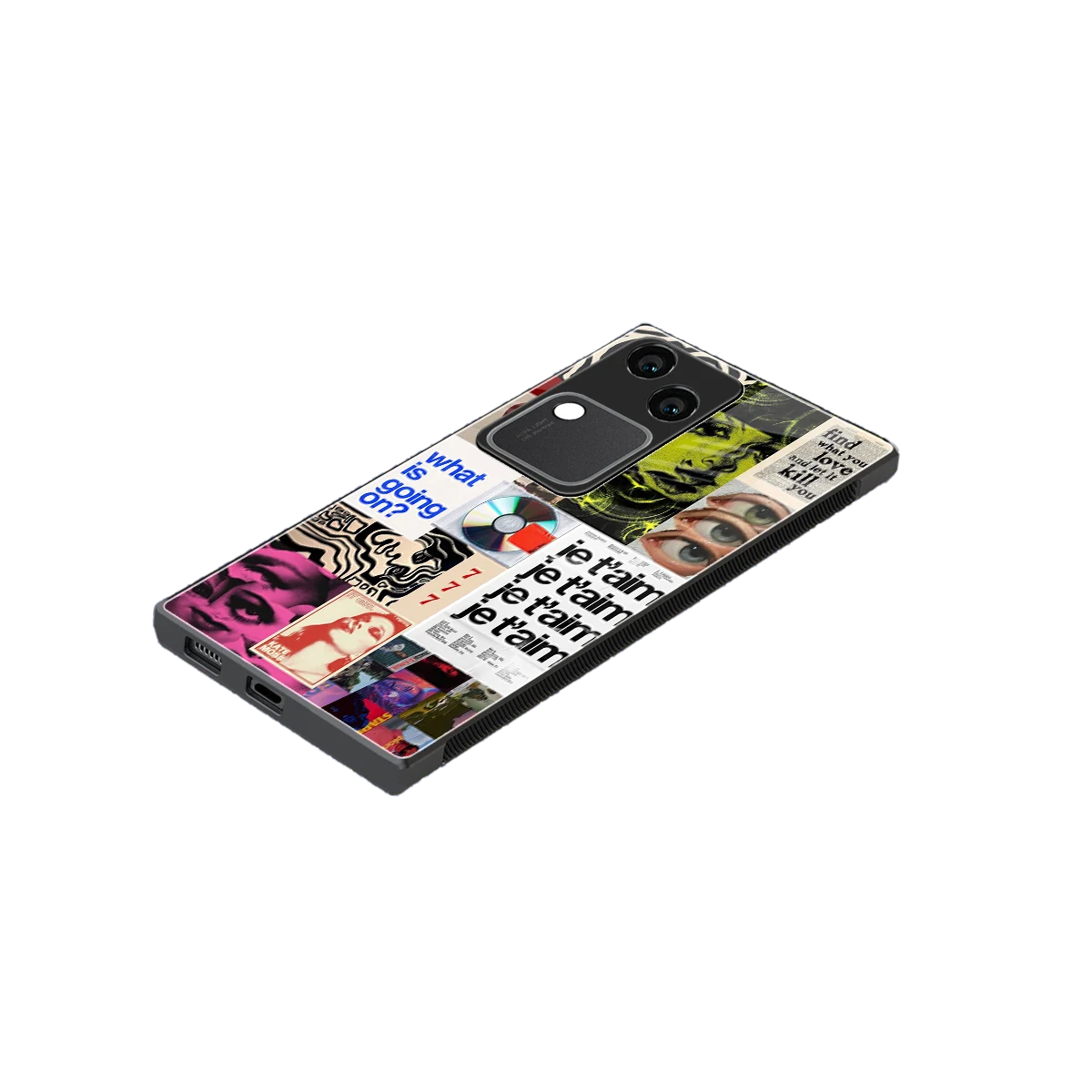 Love Chaos stylish phone case for vivo v30 | glossy glass and slim fit