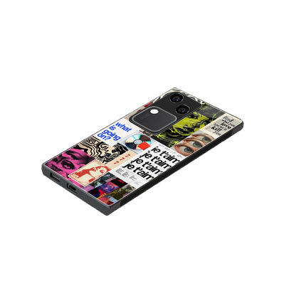 Love Chaos stylish phone case for vivo v30 | glossy glass and slim fit