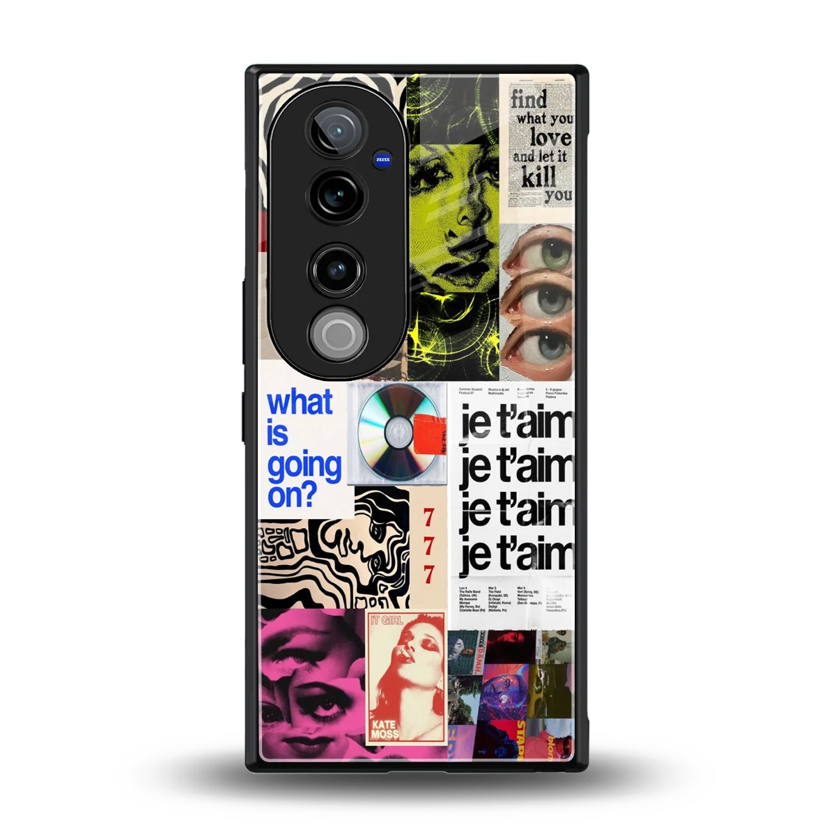 Love Chaos back phone cover | glass case for vivo v40 pro