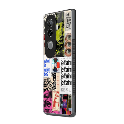 Love Chaos vivo v40e mobile cover | shockproof glass phone case