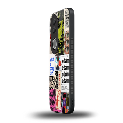 Love Chaos vivo v50 mobile cover | shockproof glass phone case