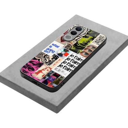 Love Chaos stylish phone case for vivo v70 fe | glossy glass and slim fit