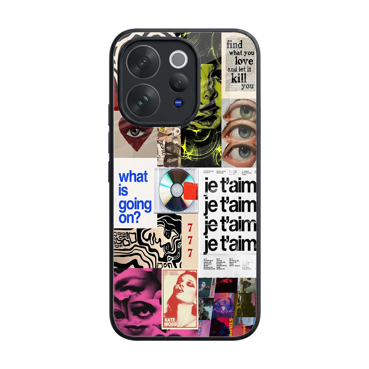 Love Chaos back phone cover | glass case for vivo v70