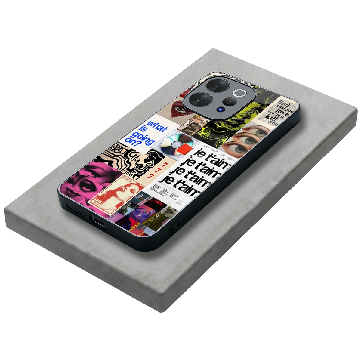 Love Chaos stylish phone case for vivo v70 elite | glossy glass and slim fit