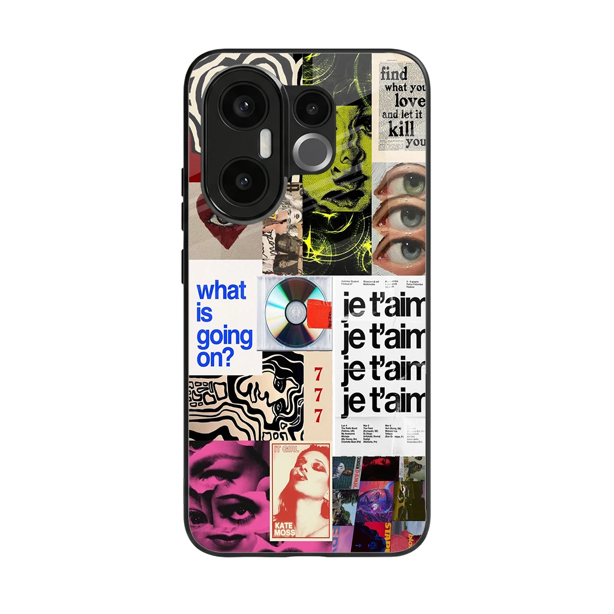 Love Chaos back phone cover | glass case for vivo x200 fe