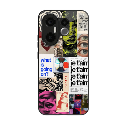 Love Chaos back phone cover | glass case for vivo x200 fe