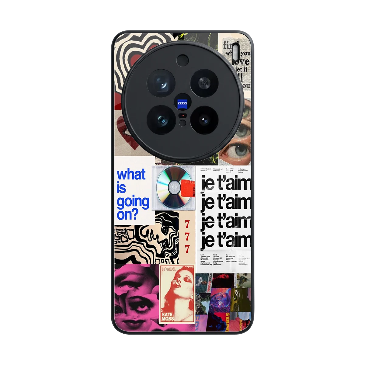 Love Chaos back phone cover | glass case for vivo x200 pro