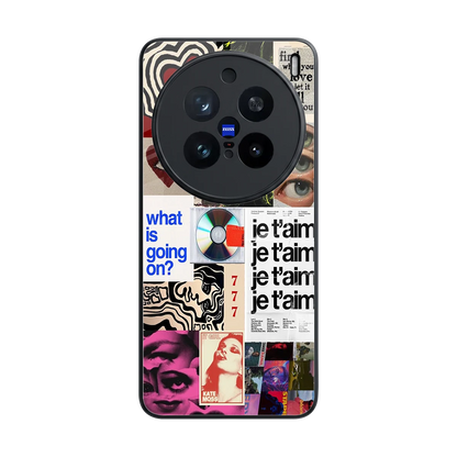 Love Chaos back phone cover | glass case for vivo x200 pro