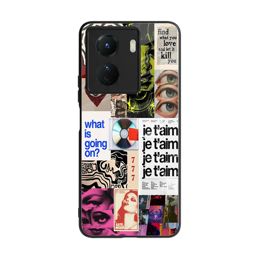 Love Chaos back phone cover | glass case for vivo y16