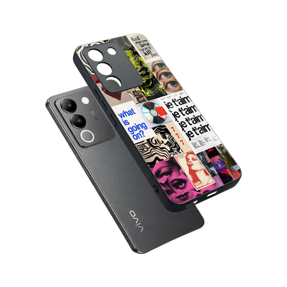 Love Chaos sleek vivo y200 5g cover with tempered glass back and TPU edges