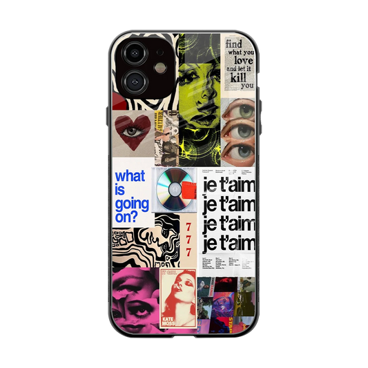 Love Chaos back phone cover | glass case for iphone 12