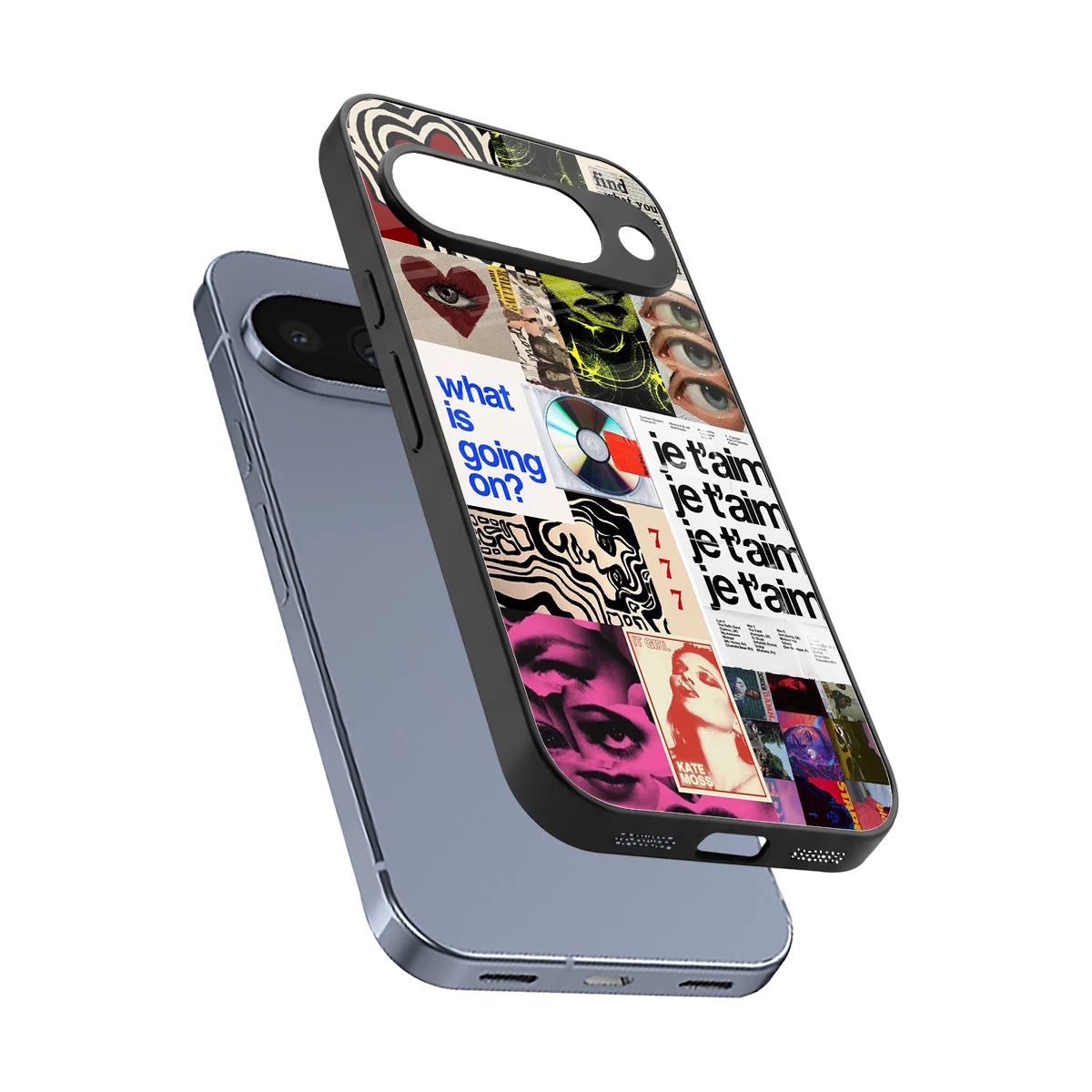 Love Chaos sleek google pixel 10 cover with tempered glass back and TPU edges