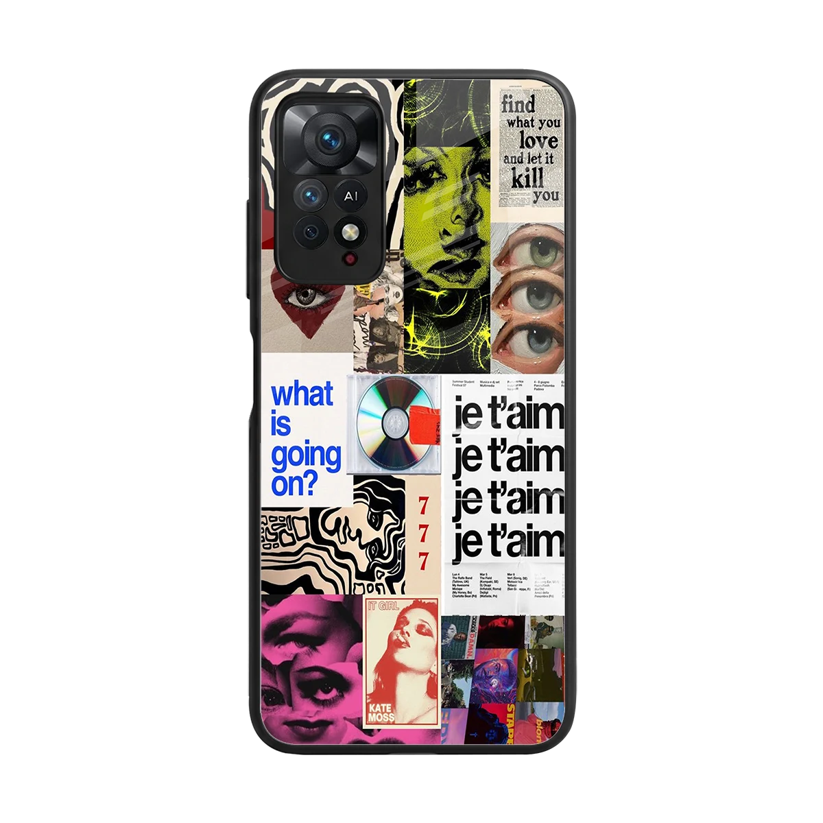 Love Chaos back phone cover | glass case for redmi note 11 pro