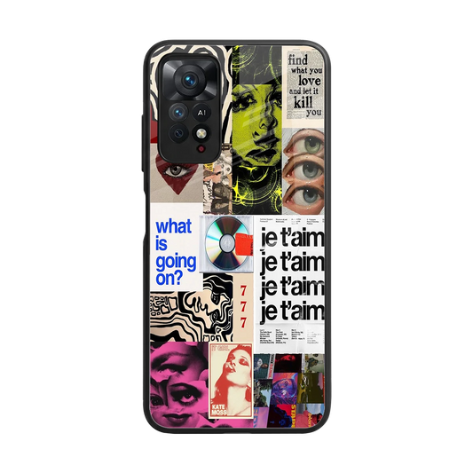 Love Chaos back phone cover | glass case for redmi note 11 pro