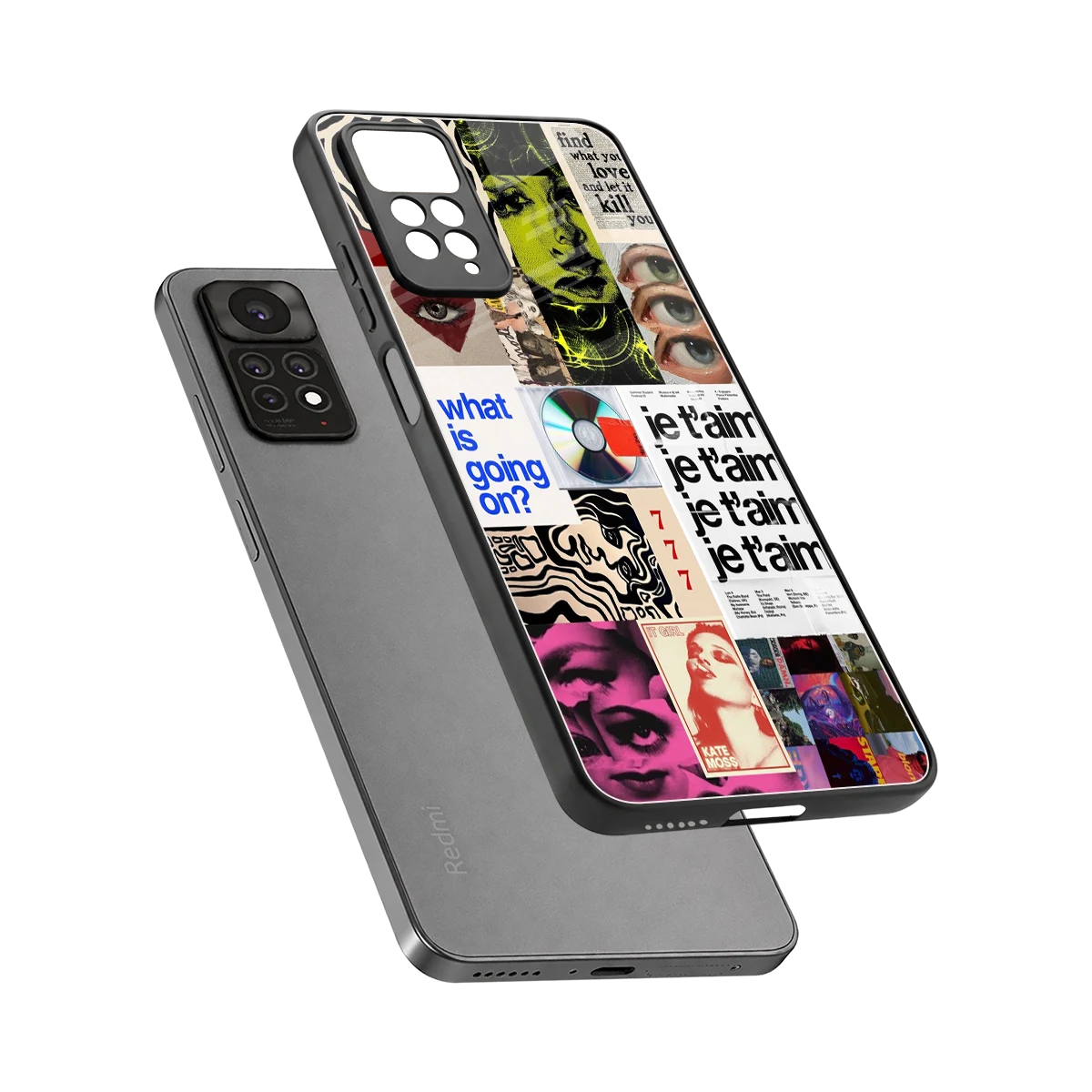 Love Chaos sleek redmi note 11 pro cover with tempered glass back and TPU edges