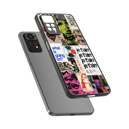 Love Chaos sleek redmi note 11 pro cover with tempered glass back and TPU edges