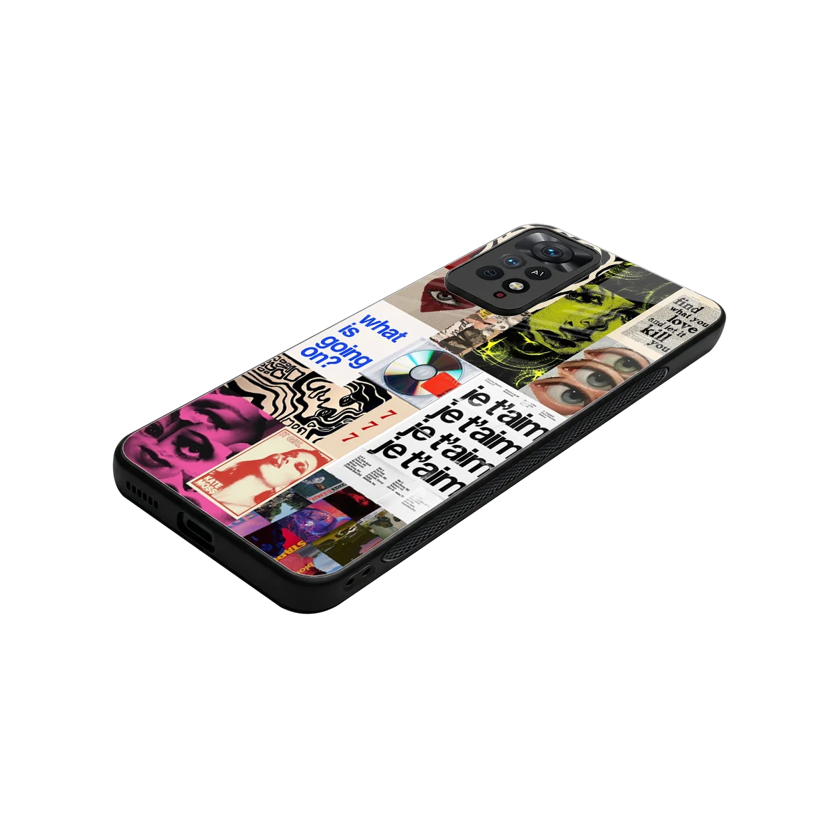 Love Chaos stylish phone case for redmi note 11 pro | glossy glass and slim fit