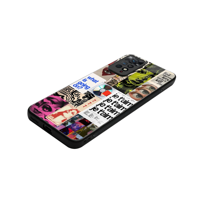 Love Chaos stylish phone case for redmi note 11 pro | glossy glass and slim fit