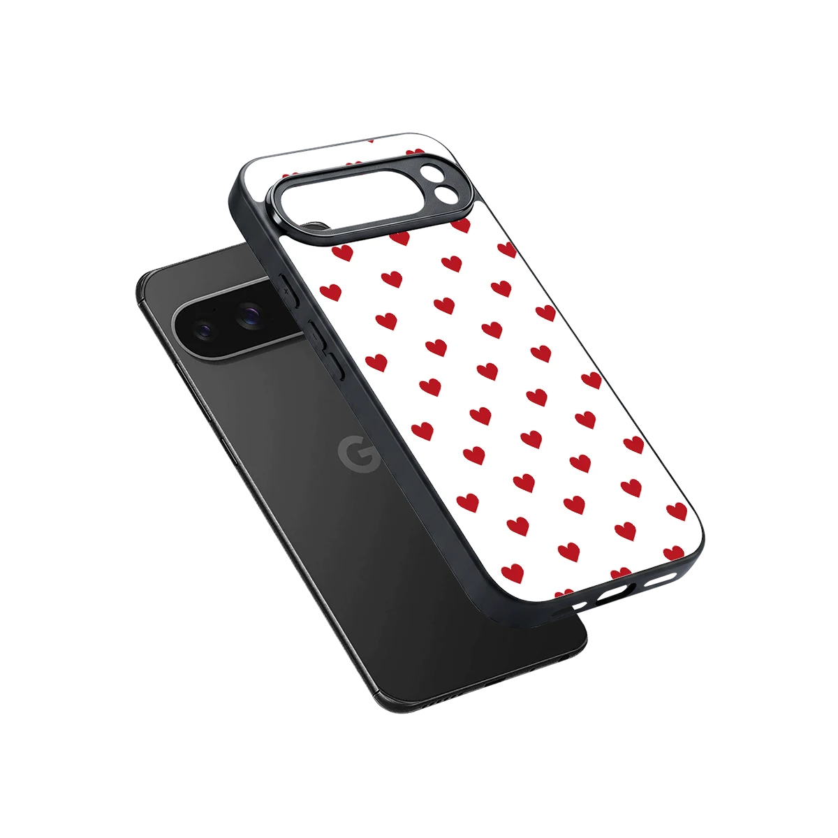 Love Patch sleek google pixel 10 pro xl cover with tempered glass back and TPU edges