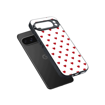 Love Patch sleek google pixel 10 pro xl cover with tempered glass back and TPU edges