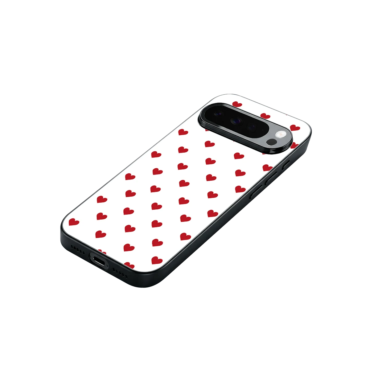 Love Patch stylish phone case for google pixel 10 pro xl | glossy glass and slim fit