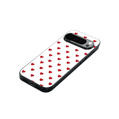 Love Patch stylish phone case for google pixel 10 pro xl | glossy glass and slim fit