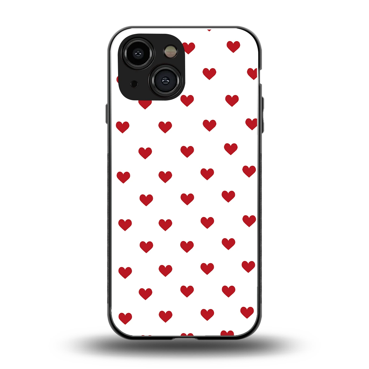 Love Patch back phone cover | glass case for iphone 13 mini