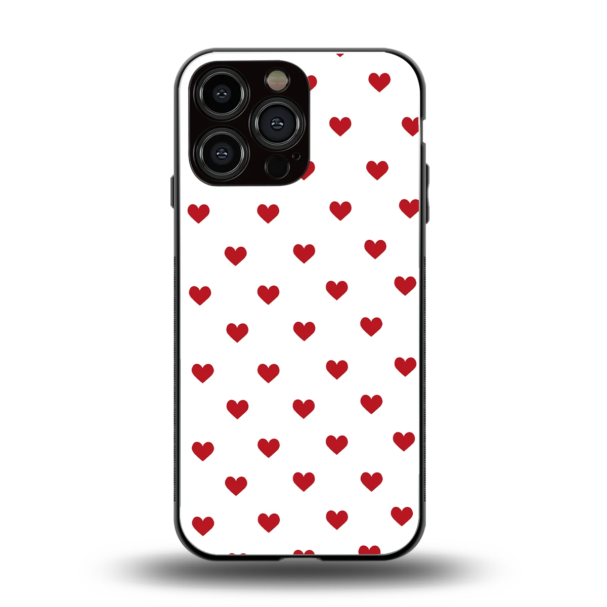 Love Patch back phone cover | glass case for iphone 13 pro max