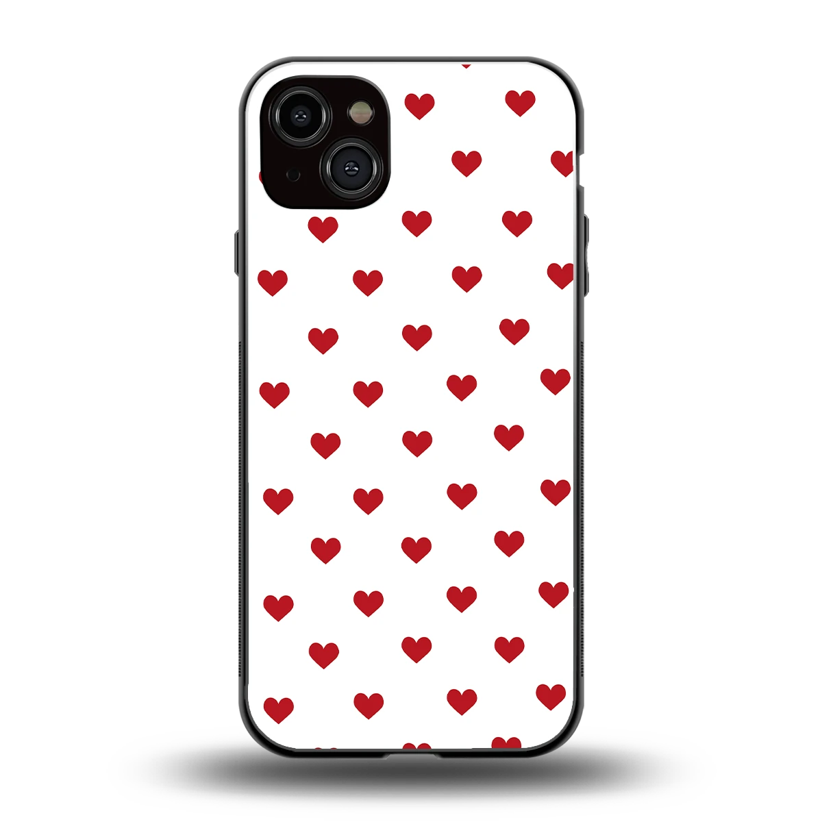 Love Patch back phone cover | glass case for iphone 14 plus
