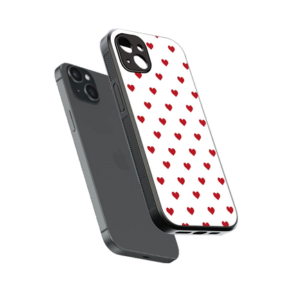 Love Patch sleek iphone 14 plus cover with tempered glass back and TPU edges