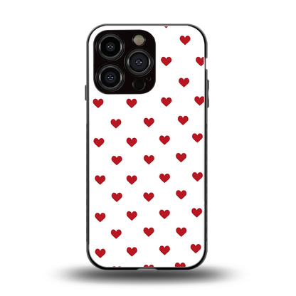 Love Patch back phone cover | glass case for iphone 16 pro
