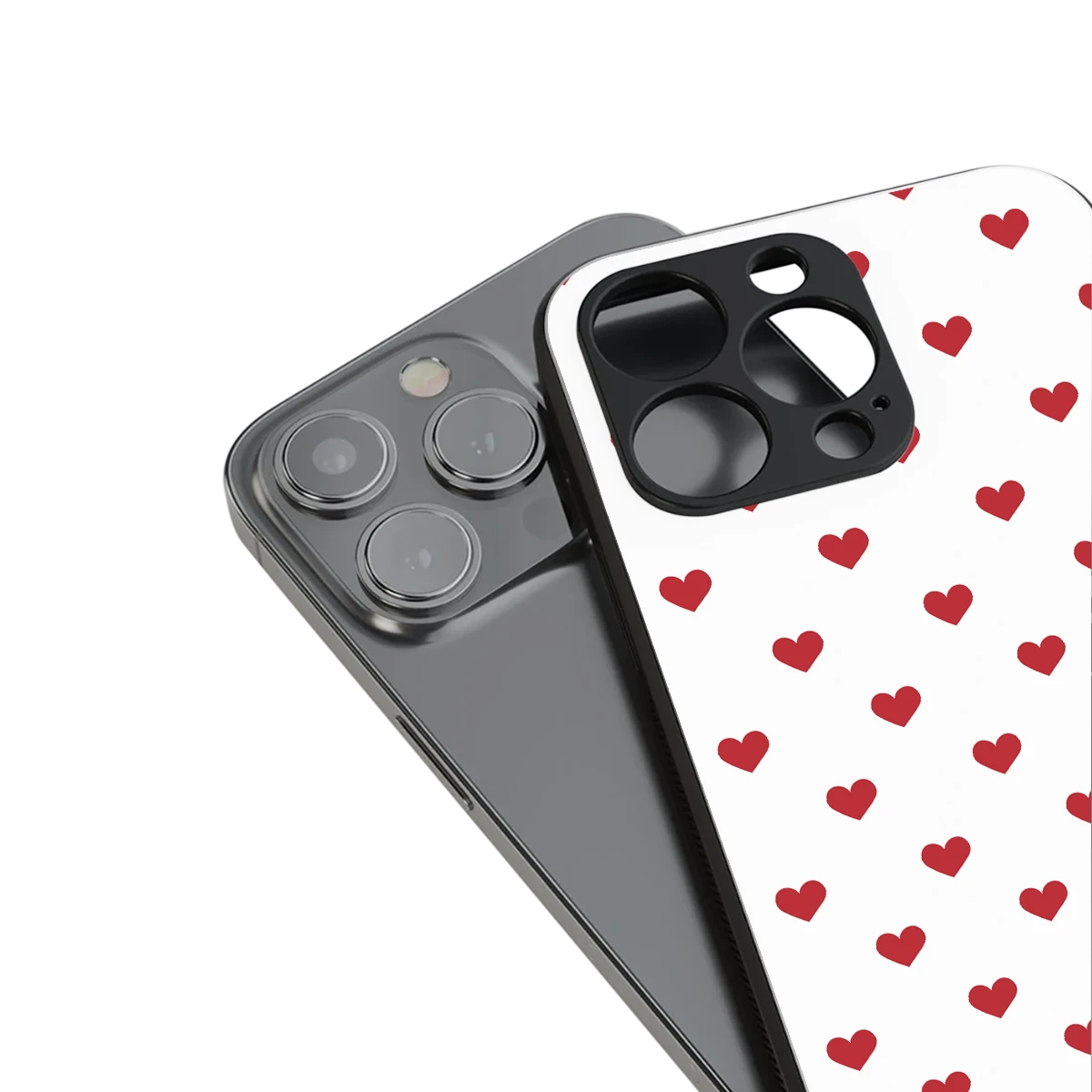 Love Patch stylish phone case for iphone 15 | glossy glass and slim fit