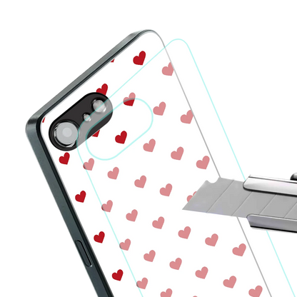 Love Patch stylish phone case for iphone 17e | glossy glass and slim fit