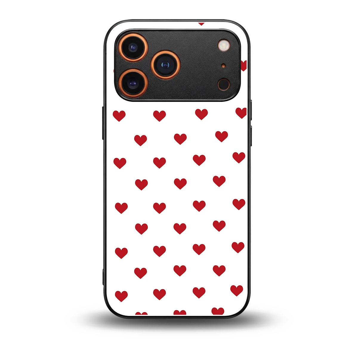 Love Patch back phone cover | glass case for iphone 17 pro max