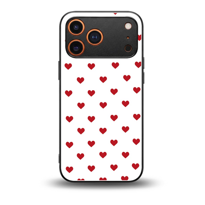 Love Patch back phone cover | glass case for iphone 17 pro max