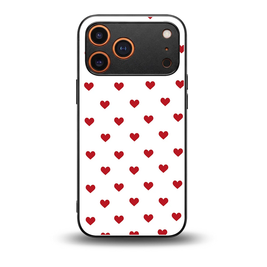 Love Patch back phone cover | glass case for iphone 17 pro max
