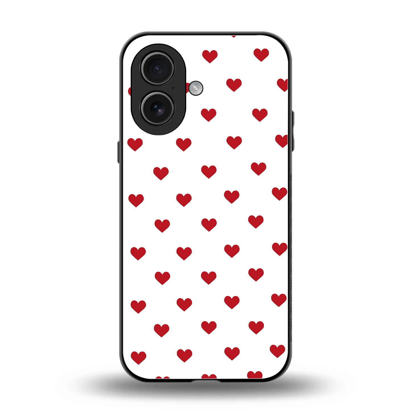 Love Patch back phone cover | glass case for iphone 17