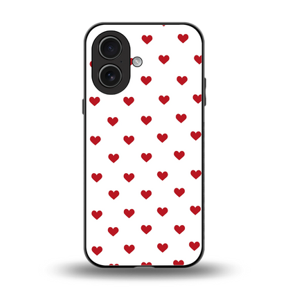 Love Patch back phone cover | glass case for iphone 17