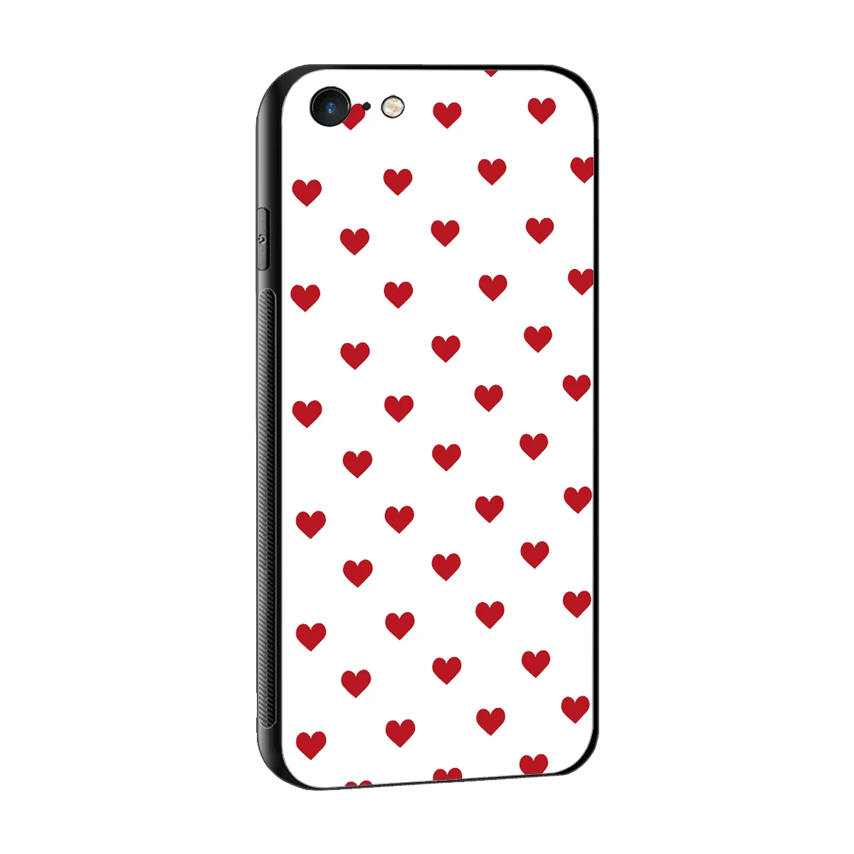 Love Patch sleek iphone 6s plus cover with tempered glass back and TPU edges