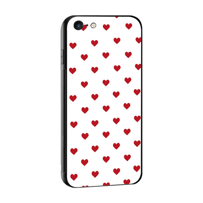 Love Patch sleek iphone 6s plus cover with tempered glass back and TPU edges