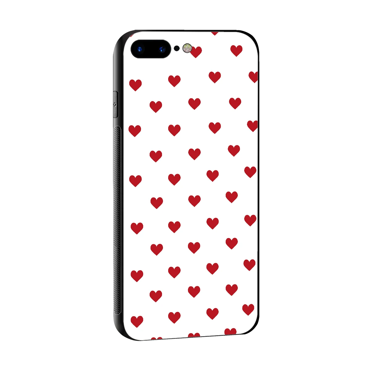 Love Patch sleek iphone 7 plus cover with tempered glass back and TPU edges