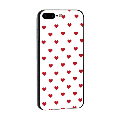 Love Patch sleek iphone 7 plus cover with tempered glass back and TPU edges