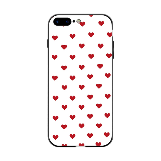 Love Patch back phone cover | glass case for iphone 7 plus