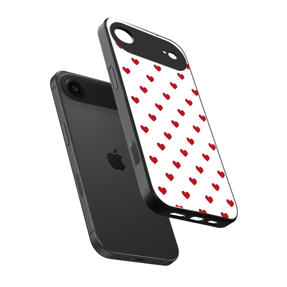 Love Patch sleek iphone air cover with tempered glass back and TPU edges
