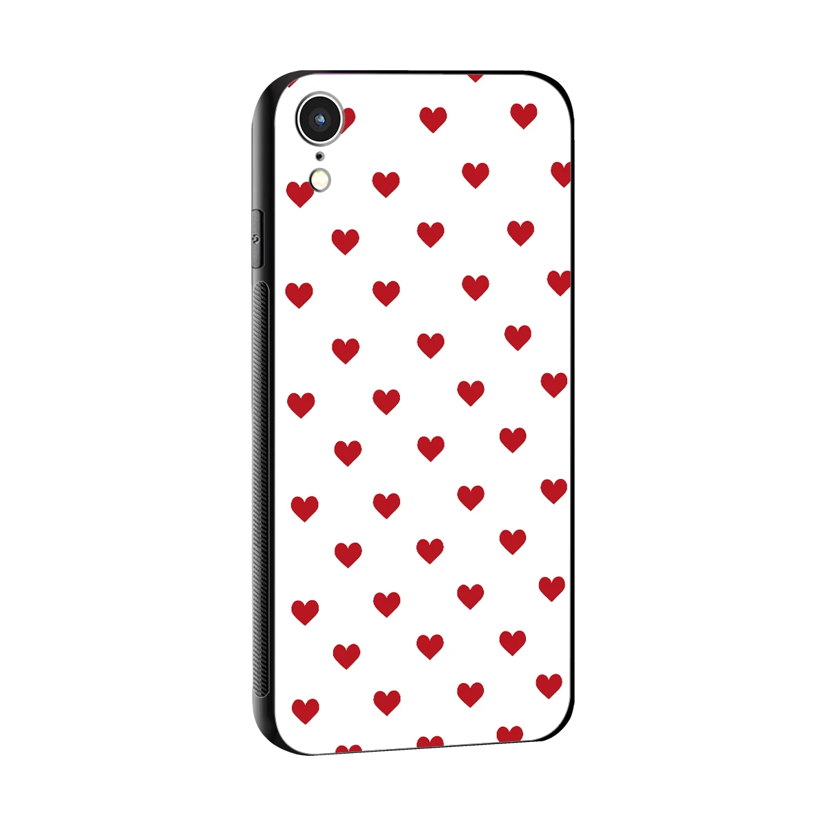 Love Patch sleek iphone xr cover with tempered glass back and TPU edges