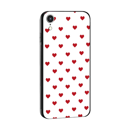 Love Patch sleek iphone xr cover with tempered glass back and TPU edges