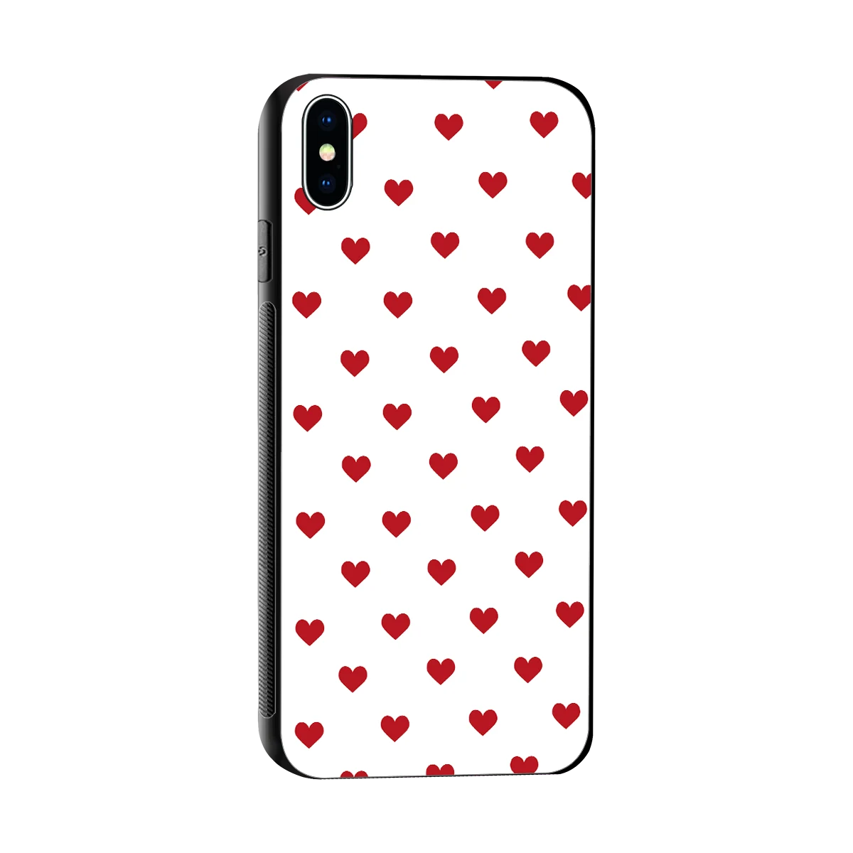 Love Patch sleek iphone xs max cover with tempered glass back and TPU edges
