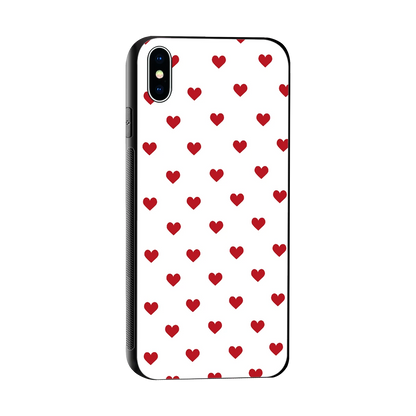 Love Patch sleek iphone xs max cover with tempered glass back and TPU edges