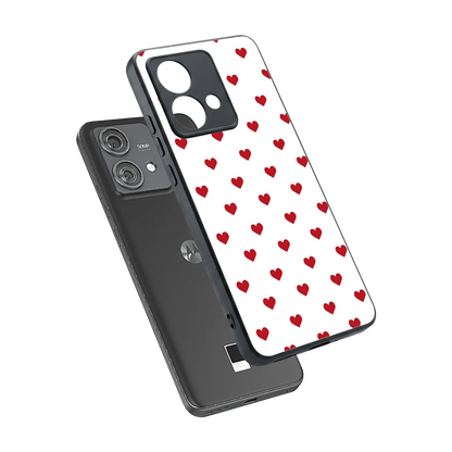 Love Patch sleek motorola edge 40 neo 5g cover with tempered glass back and TPU edges