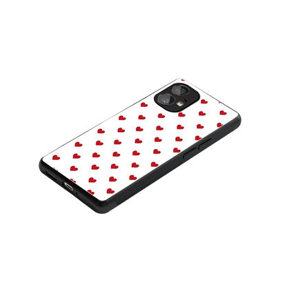 Love Patch stylish phone case for nothing phone 1 | glossy glass and slim fit